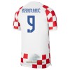 Officiële Voetbalshirt Kroatië Kramaric 9 Thuis WK 2022 - Heren